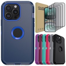 For iPhone 17/16/16e/15/Plus/Pro/Pro Max 17 Air Phone Case Cover /Tempered Glass
