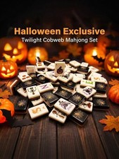 160Pcs American Mahjong Tiles Halloween Acrylic Set