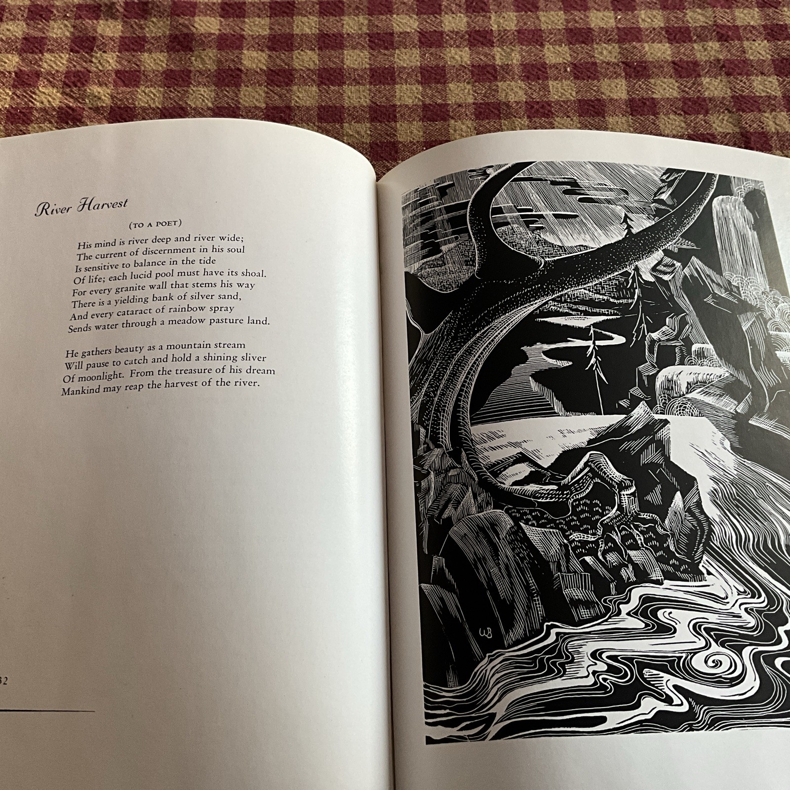 River Harvest Lucile Bond signed by author first edition plates by son Willard