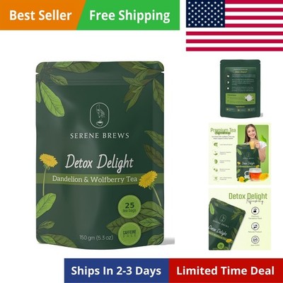 Dandelion Wolfberry Tea   Liver Cleanse, Detox & Repair, Kidney Detox   100% ...