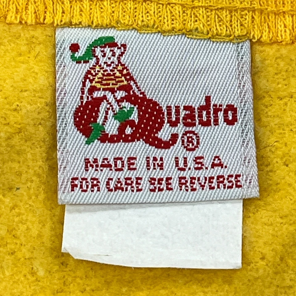 VTG Iowa Hawkeyes Vest Toddler 2T Yellow Full Zip Sleeveless Fleece USA Made - Image 4 of 4