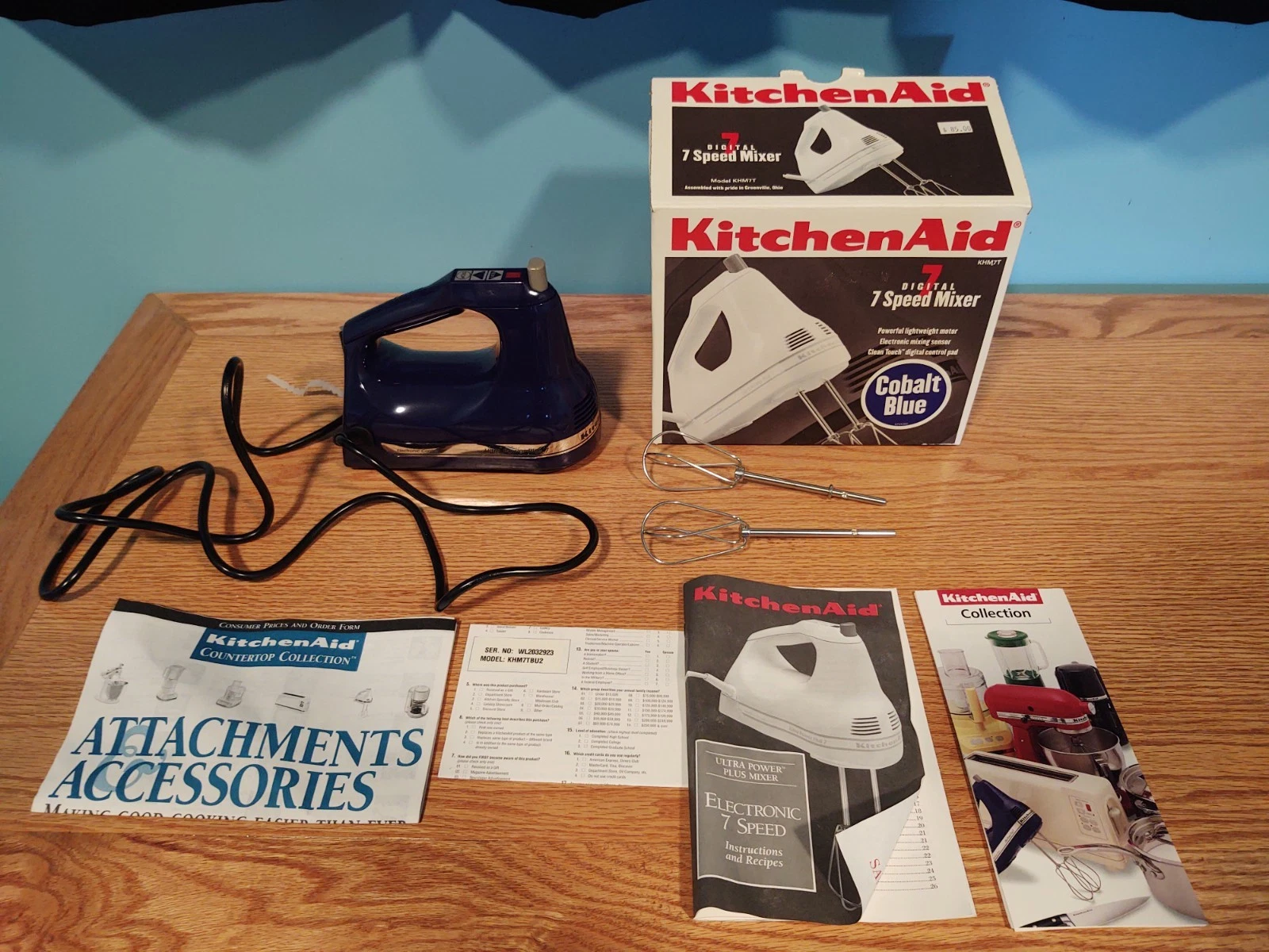 KitchenAid Digital 7 Speed Hand Mixer Cobalt Blue KHM7TBU
Opens in a new window or tab