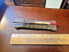 Vintage Handline With Braided Line & Porcupine Quill Float  Great Camp Decor