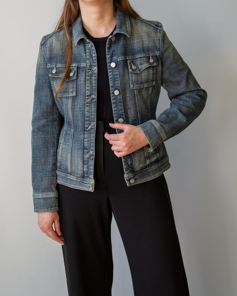 Women Bogner Jacket Blue Denim 38 / M / 46