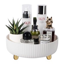 Bandeja organizadora de perfumes de maquillaje 360 grados giratoria Lazy Susan cuidado de la piel loción original