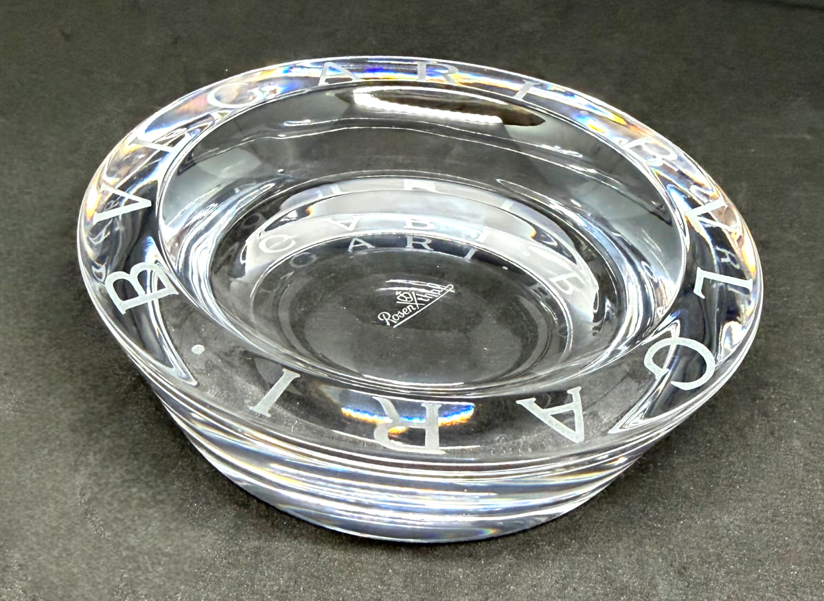 BVLGARI x ROSENTHAL Crystal Ashtray Small 4.7