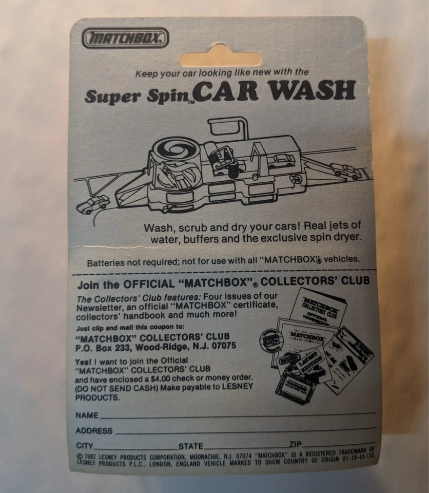 1982 Die Cast Metal No. 1 Revin' Rebel Blue Top Lesney Superfast Made in ENGLAND - Image 3 of 4