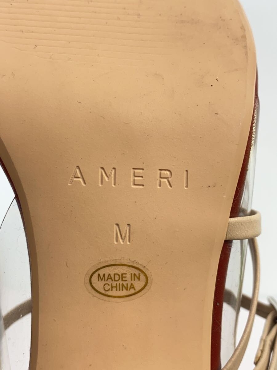 Ameri Medi Clear Strap Pumps M Brw Jf350 - image 5