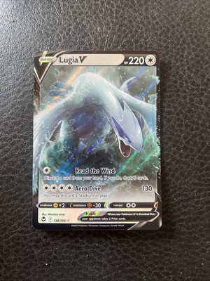 Pokemon Cards Lugia V 138/195 Silver Tempest Holo V Rare  