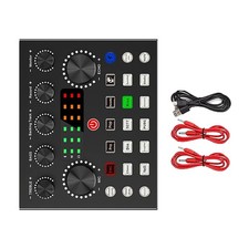 V8S Live External Sound Card Voice Changer Sound Card with Multiple Sound9524