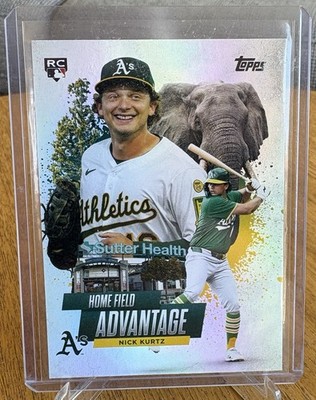 2025 Topps Update Nick Kurtz RC Home Field Advantage Athletics