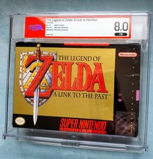 Legend of Zelda A Link To The Past GRADED WATA PSA 8.0 CIB Super SNES 1992 NICE!