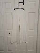 Veronica Beard Tonelli High Rise Wide Leg Trousers In White Size 4