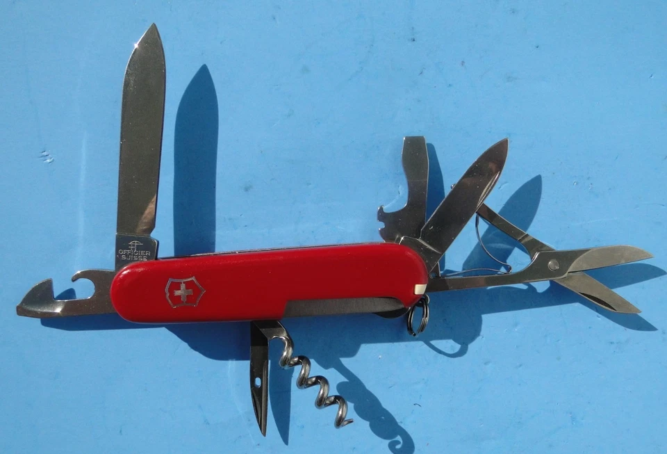 SWISS ARMY VICTORINOX MULTI TOOL FOLDING KNIFE CAMPING, seven Tools. - Image 2 of 4