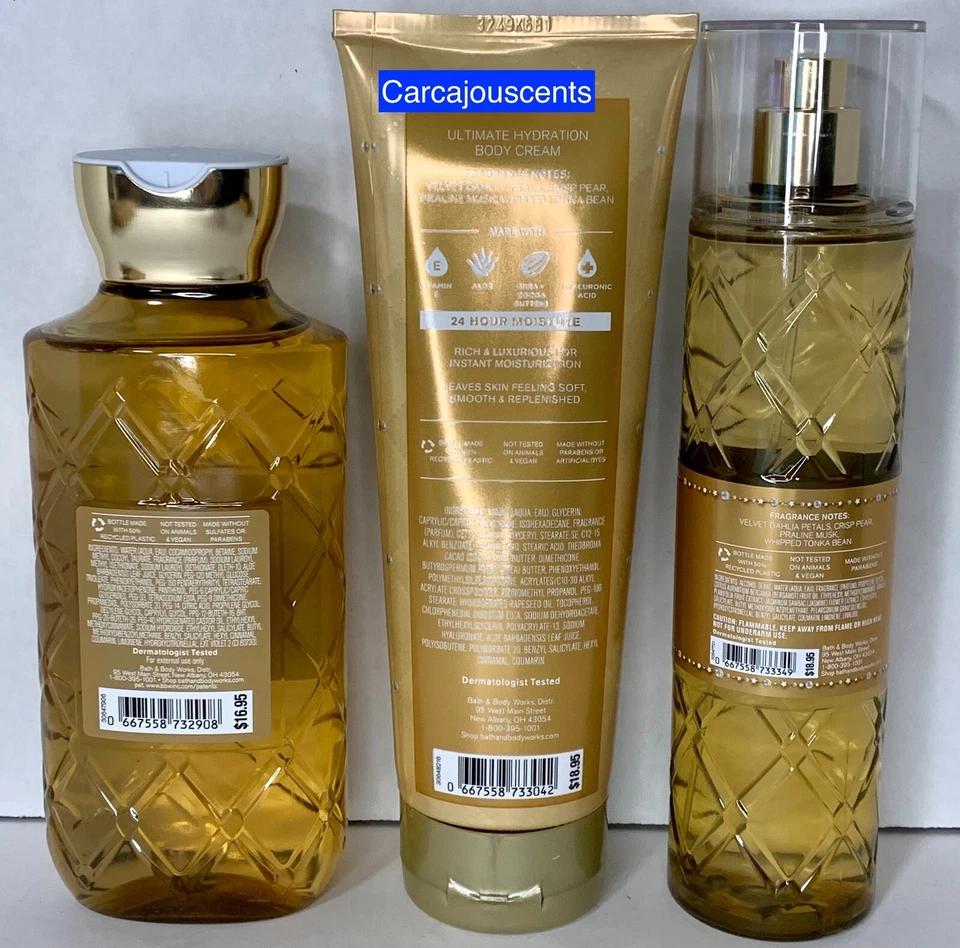 Bath & Body Works Dahlia Gel de Ducha, Crema Corporal, Fragancia Bruma Set de Regalo Foto 2 de 2