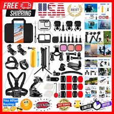 Action Camera Accessories Kit for GoPro Hero 13 12 11 10 9 Black, Waterproof ...
