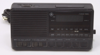 1990s GE General Electric Digital Clock Radio Two Wake Times Dual