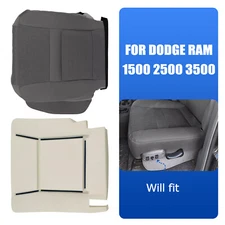 Driver Cloth Seat Cover Foam Cushion Gray For Dodge Ram 1500 2500 3500 2006-2010