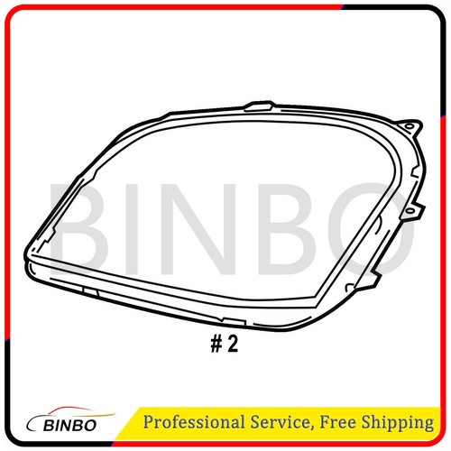 Fits For MERCEDES BENZ MB ML CLASS W164 HEADLIGHT SEAL Gasket PAIR SET - Picture 4 of 5