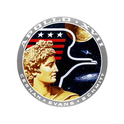 Space NASA Apollo 17 Mission Emblem Badge Patch XL Wandbild Leinwandbild