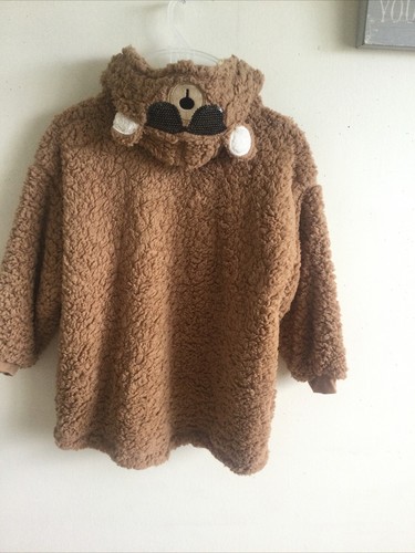 IMG SHERPA OVERSIZED HOODED COOL BEAR BLANKET FRONT POCKETS TODDLER SIZE 3-5 NWT - Picture 12 of 15