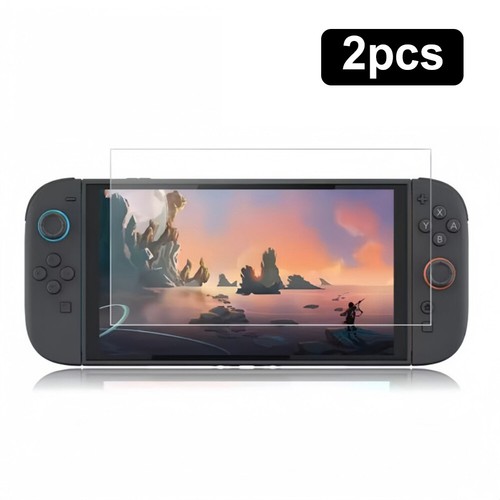Tempered Film for Nintendo for Switch 2 9H Hardness Game Console Film Anti-Glare - Picture 2 of 11