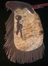 Custom Made Leather Kid's Chinks/Brindle Hair On Cowhide Kid's Chaps/Made in USA