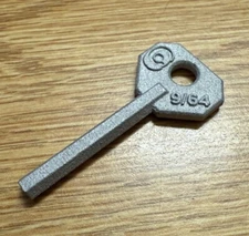 BG-12 Fire Alarm Pull Station KEY. Hex Key For Key Ring. Made Of Aluminum.