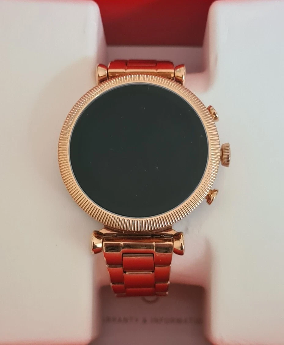FOSSIL Sloan HR FTW6040 Gen 4 Smartwatch 40mm Rose Gold Tone Stainless Steel