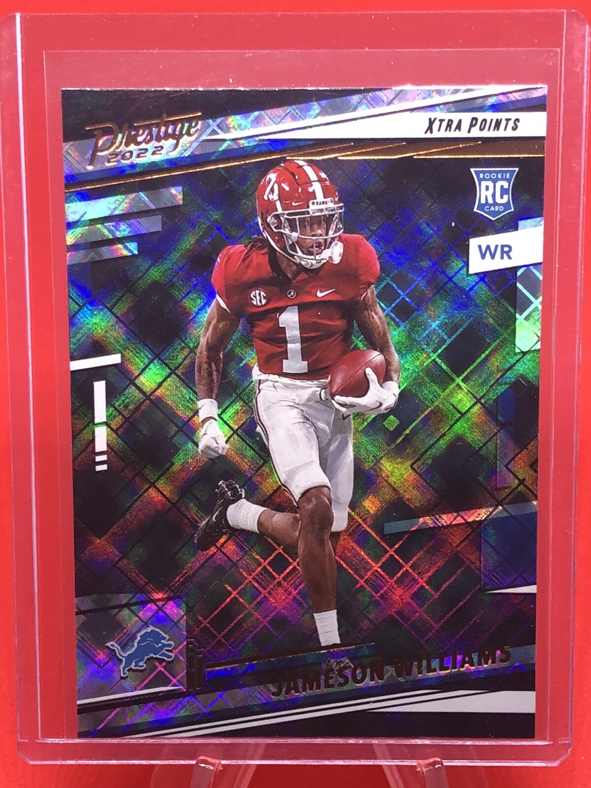 2022 Prestige Jameson Williams #307 Xtra Points Diamond Rookie RC Lions Alabama