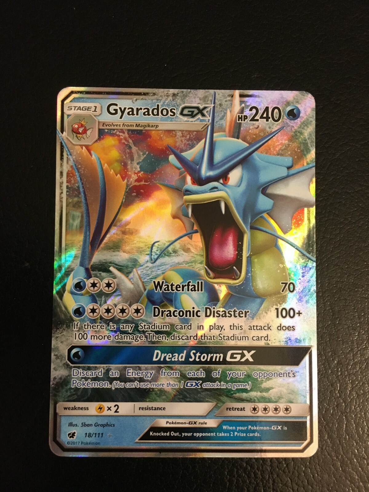 Pokemon Gyarados GX 18/111 Crimson Invasion NM-Mint