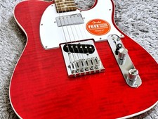 Squier By Fender Affinity Series Telecaster Fmt Sh rouge cramoisi transparent...
