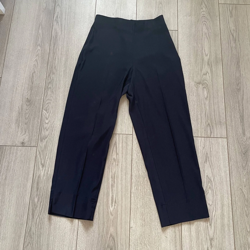 Lauren Vidal Women's Tapered High Rise Capsyl Miracle Dress Pant T1 Blue  - Image 2 of 4