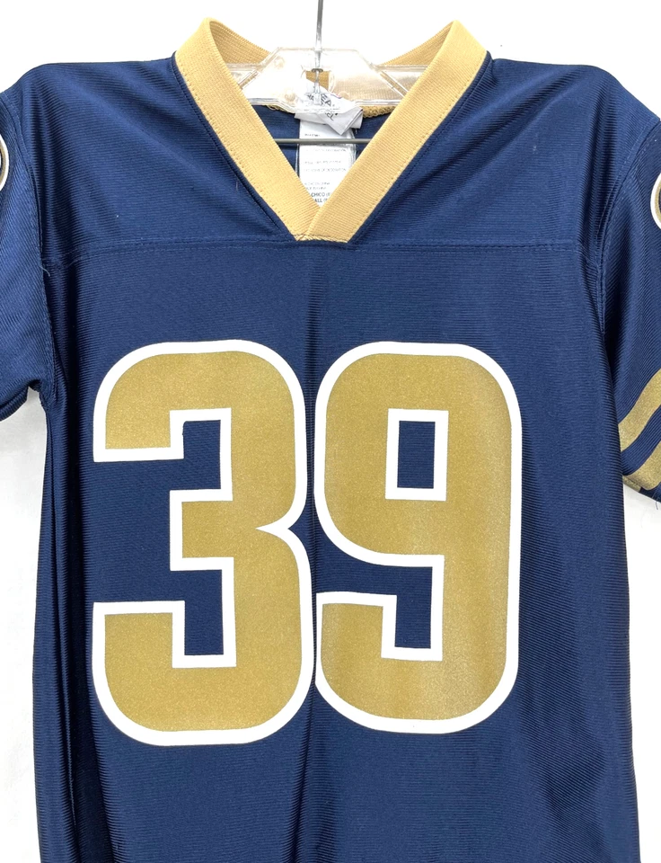 Camiseta de fútbol americano juvenil St. Louis Rams NFL Apparel Steven Jackson #39 azul marino S Foto 3 de 4