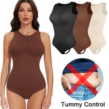 Comfort Bodysuit Shapewear Tummy Control Body Slimming Shaper Tank Top Thong
