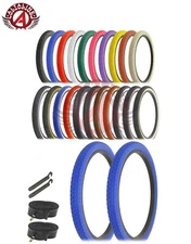 ALTALINE BICYCLE WIRE BEAD TIRES 24x2.125 HEAVY DUTY DIAMOND MANY COLORS 6pc SET