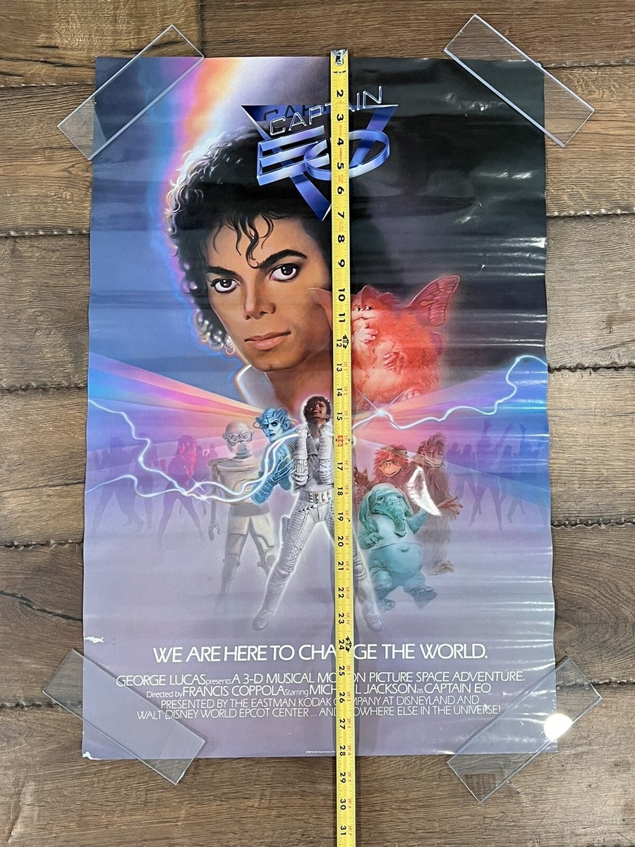 1986 Captain EO Original Attraction Movie Poster Walt Disney