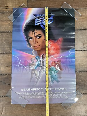 1986 Captain EO Original Attraction Movie Poster Walt Disney