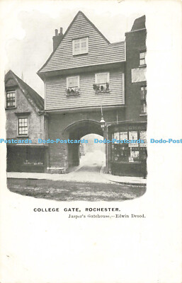 R557799 Rochester College Gate Jasper Gatehouse Edwin Drood