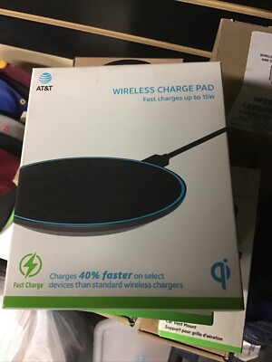 AT&T Wireless Phone Charger Pad Quick Charge 3.0 Fast Charge Up To 15W