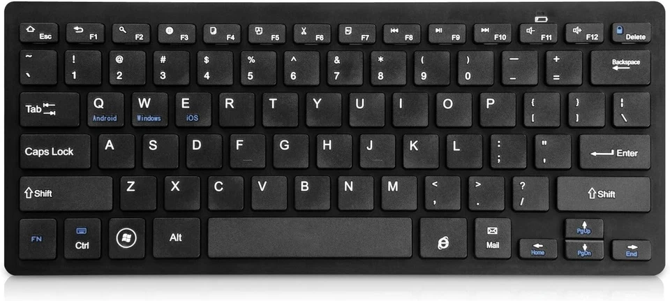 SLIM Bluetooth Keyboard Wireless For PC Laptop Tablet Mac UK - Image 2 of 4