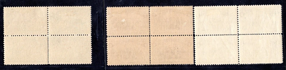 US 1893 COLUMBUS SCOTT #230, 231, 232 IN BLOCKS OF 4 HINGE BOTTOM PAIR NH - Image 2 of 2