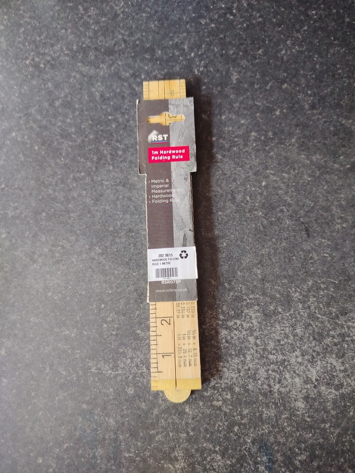 1 Metre Ruler RST Folding Stick 39"" Imperial & Metric Professional Use Brand New