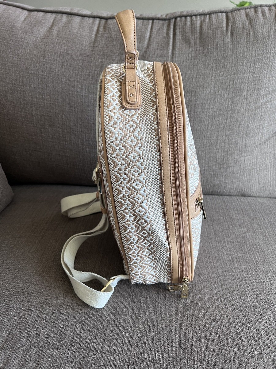 Tommy Bahama Tan Straw Backpack s-l400.png main image 2