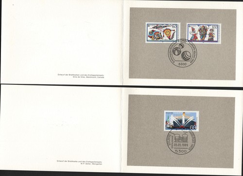 OPC X5 1989 Germany FDC Booklets - Picture 2 of 4