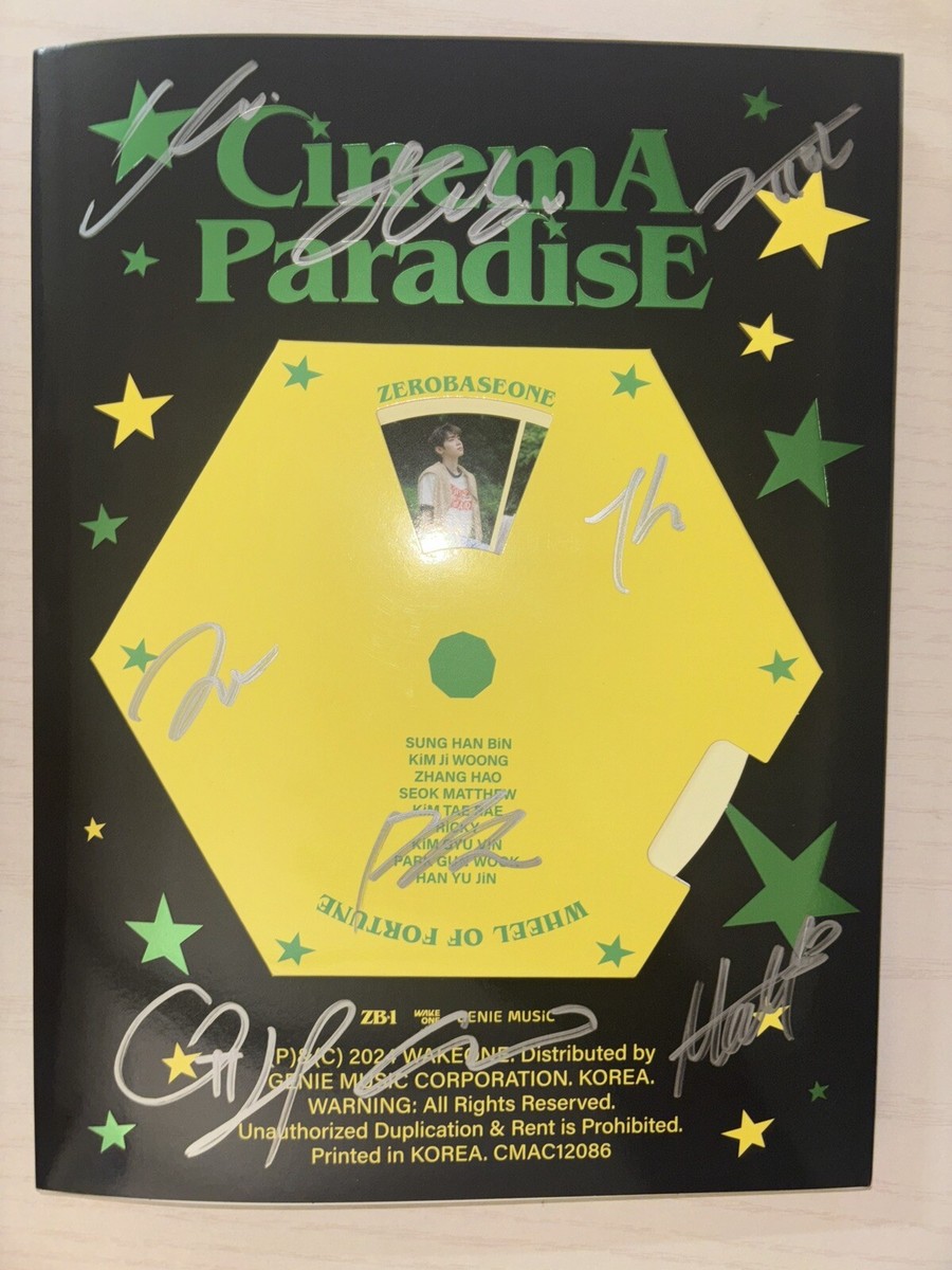 ZEROBASEONE [CINEMA PARADISE] All Member Autographed Signed