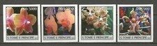 Fiori, piante, orchidee - Sao Tome - 2579-2582 B ** MNH 2004