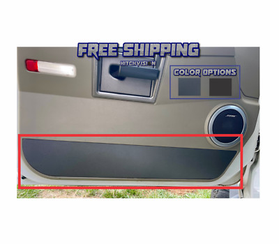 GREY Hummer H2 Front Door Panel Pocket DELETE Set 2003 2004 2005 2006 2007