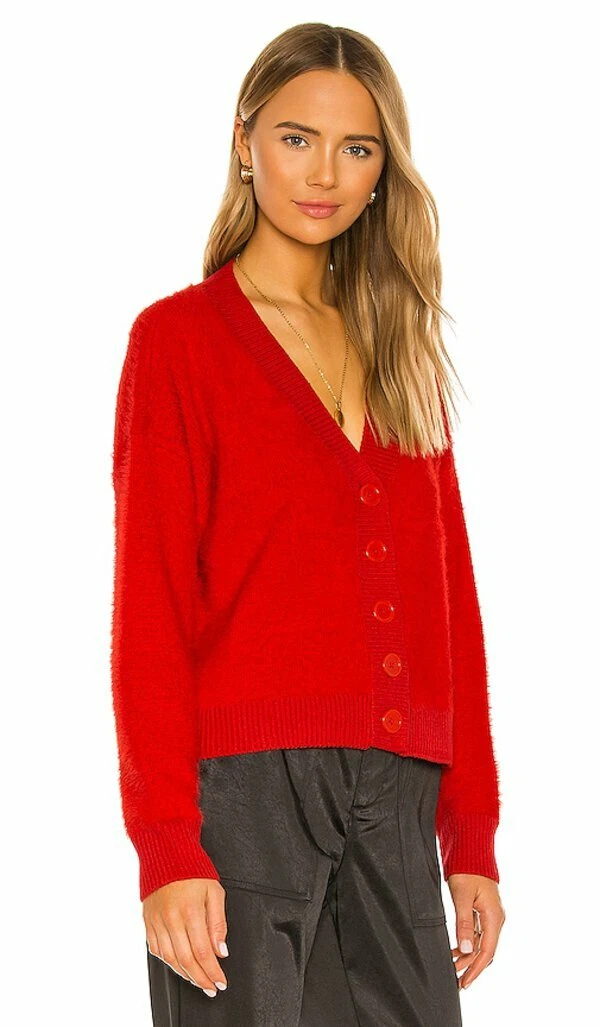Women's plus size deals red cardigan sweater