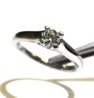 Platinum .62ct round diamond engagement ring 6.4g ladies unique 8.5 — photo 8